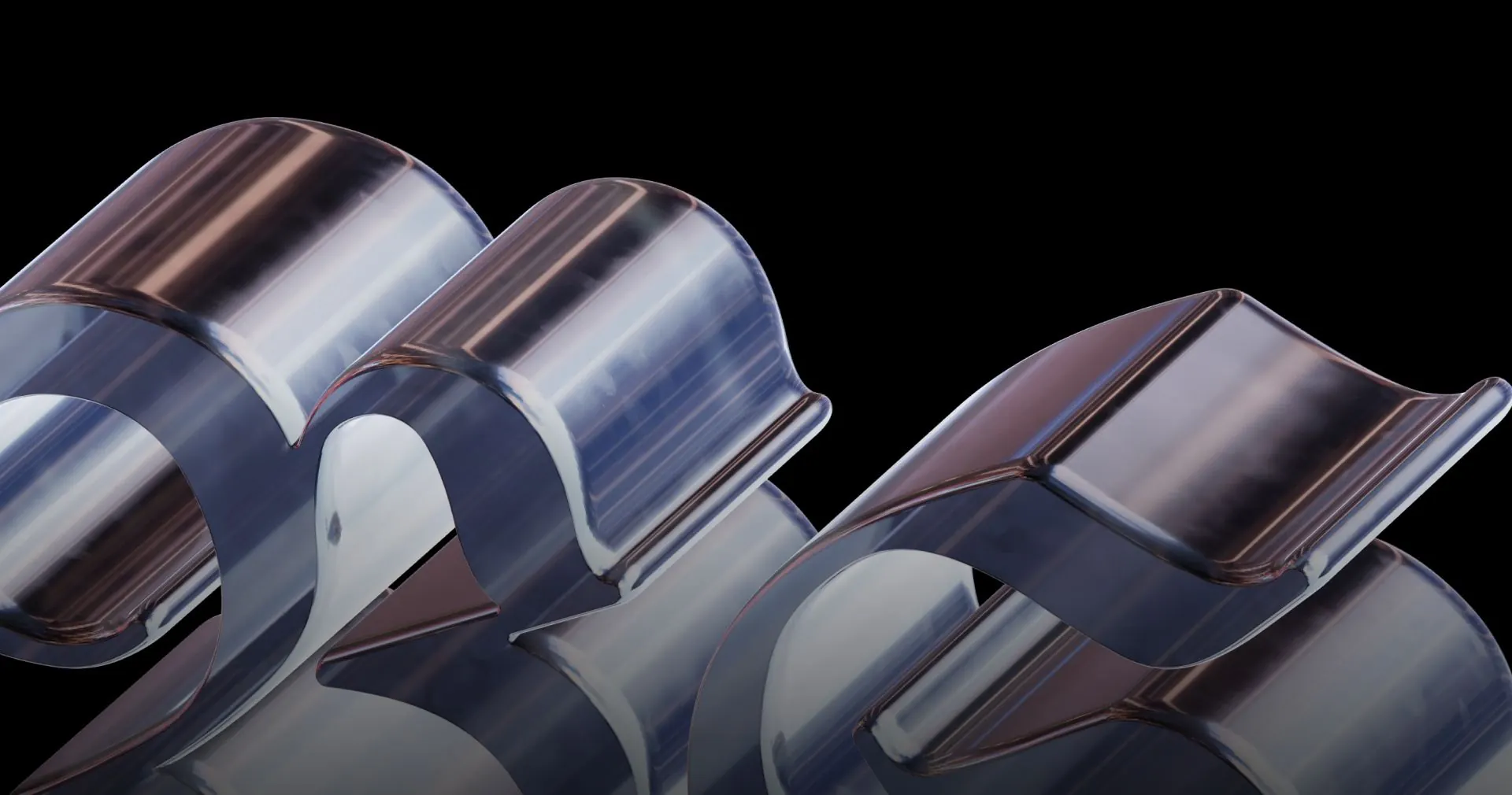 Chrome 3D BS lettering, the BS.Haus brand mark